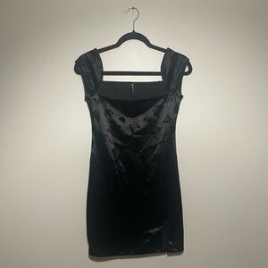 Velvet Butterfly Bodycon Dress